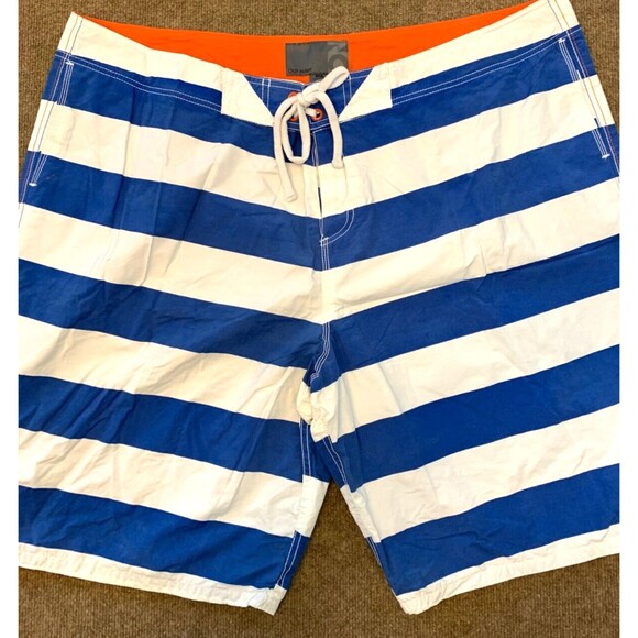 Old Navy Swim Trunks Mens 3XL Lined Board Shorts Navy Stripe Beach Surf - Picture 1 of 6